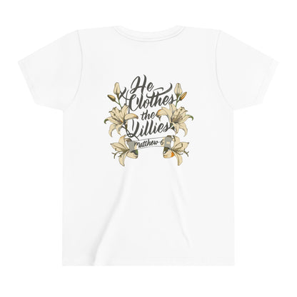 Youth He Clothes the Lillies Tee
