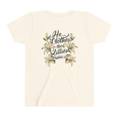 Youth He Clothes the Lillies Tee