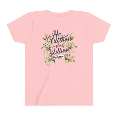 Youth He Clothes the Lillies Tee